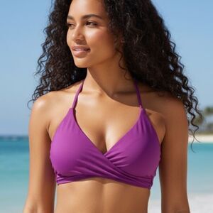 Victoria’s Secret PINK wrap halter top bikini top